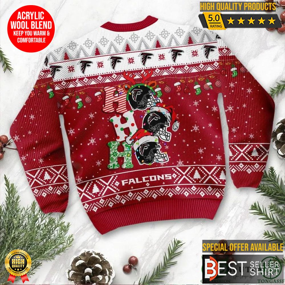 Atlanta Falcons Football Logo Hohoho Christmas Ugly Sweater Personalized Shirt Best Seller Shirts Design In Usa