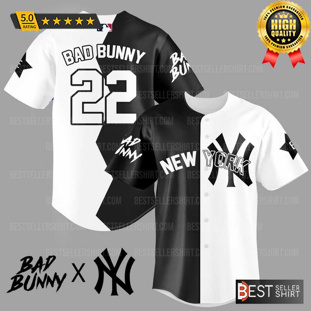 Official 2022 Bad Bunny I Love NY New York Yankee NYC Hottest Tour Shirt newest XL