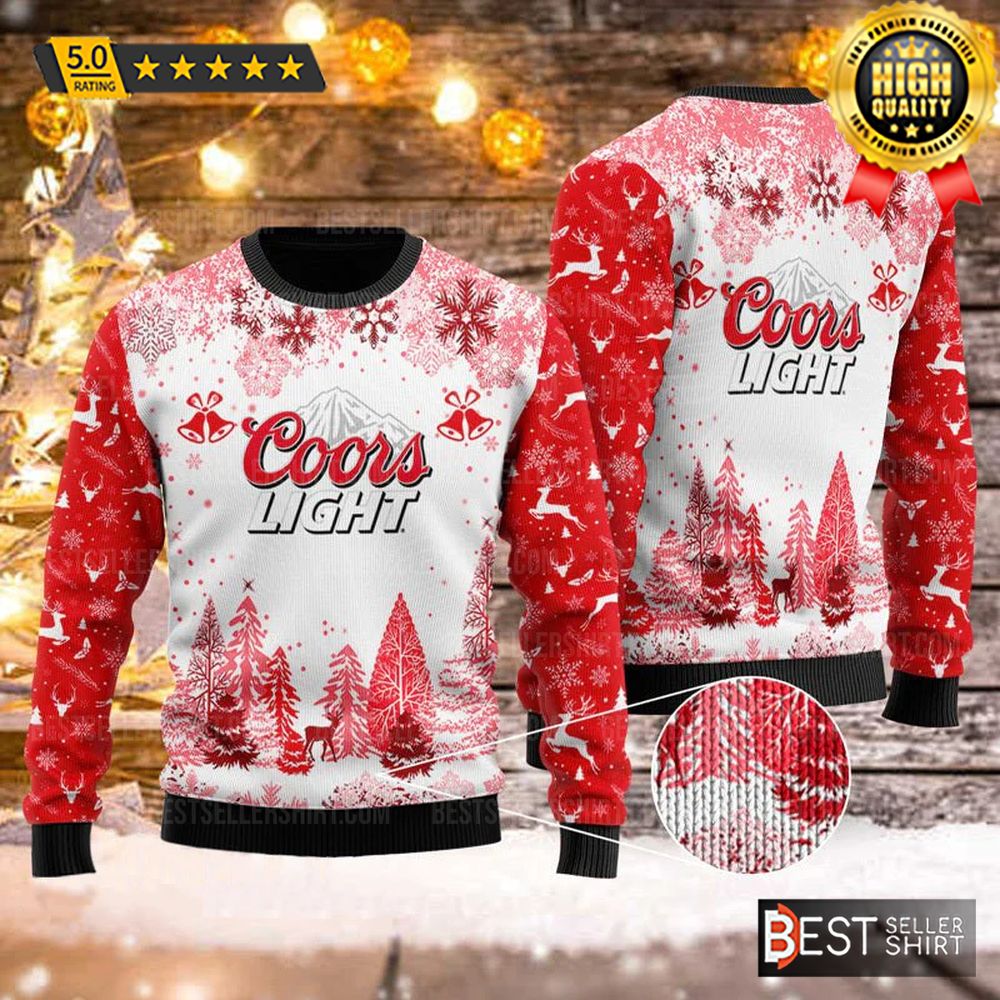 Coors Light Xmas Bells Christmas Ugly Sweater Best Seller Shirts Design In Usa