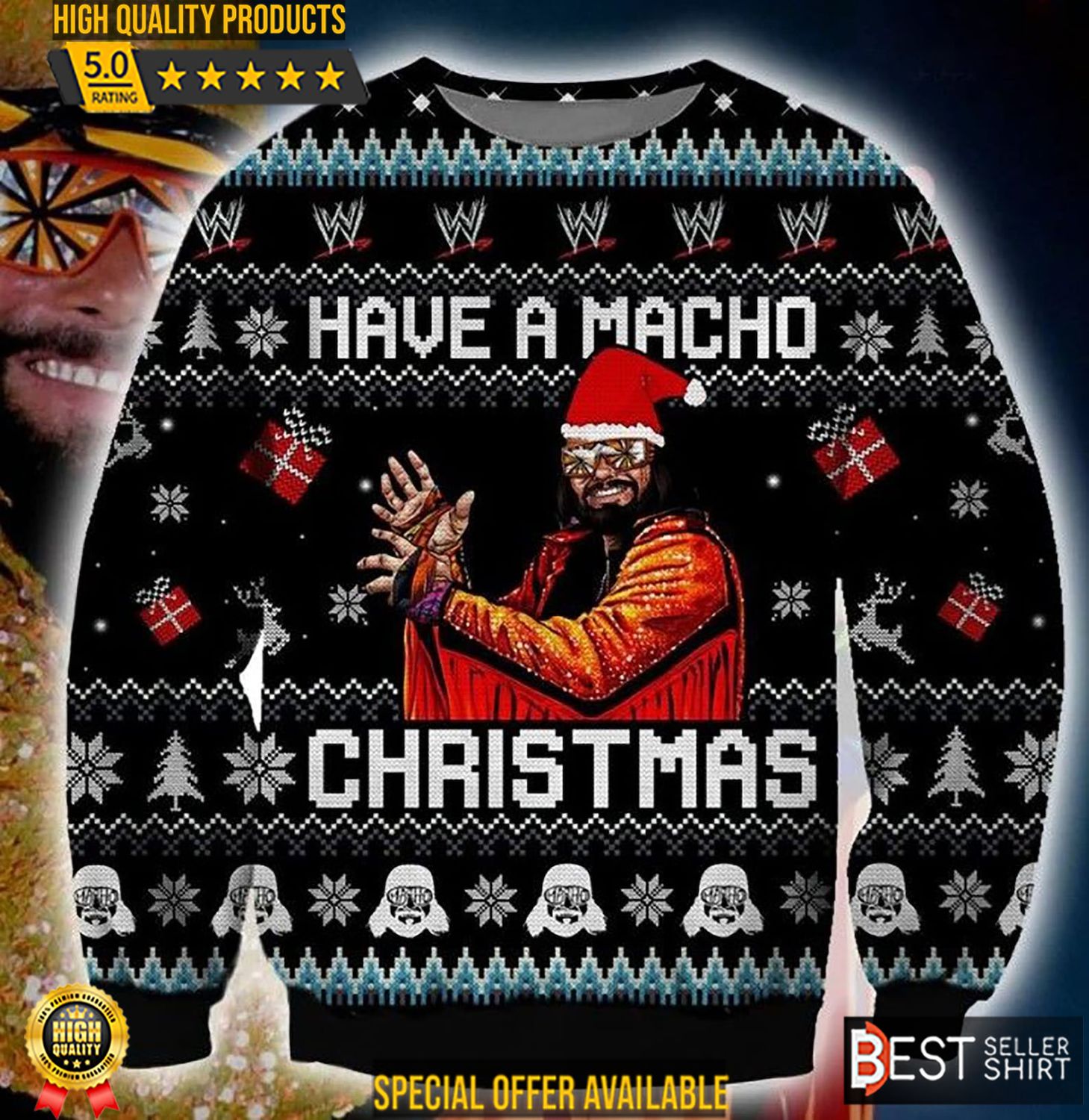 Macho deals christmas sweater