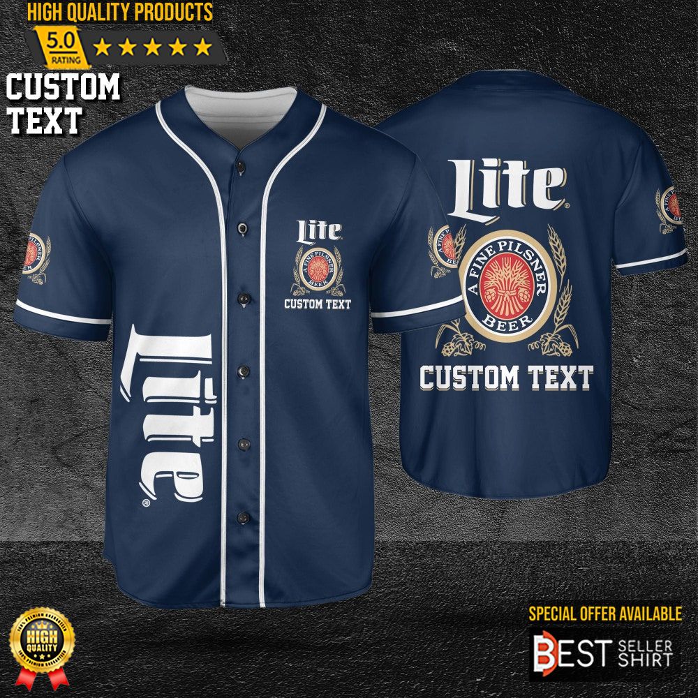 Miller Lite Baseball outlets Jersey