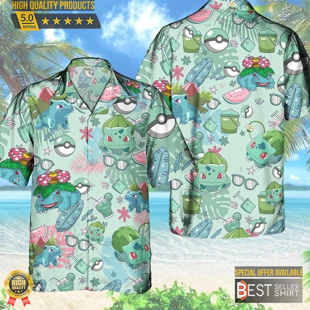 bulbasaur button up