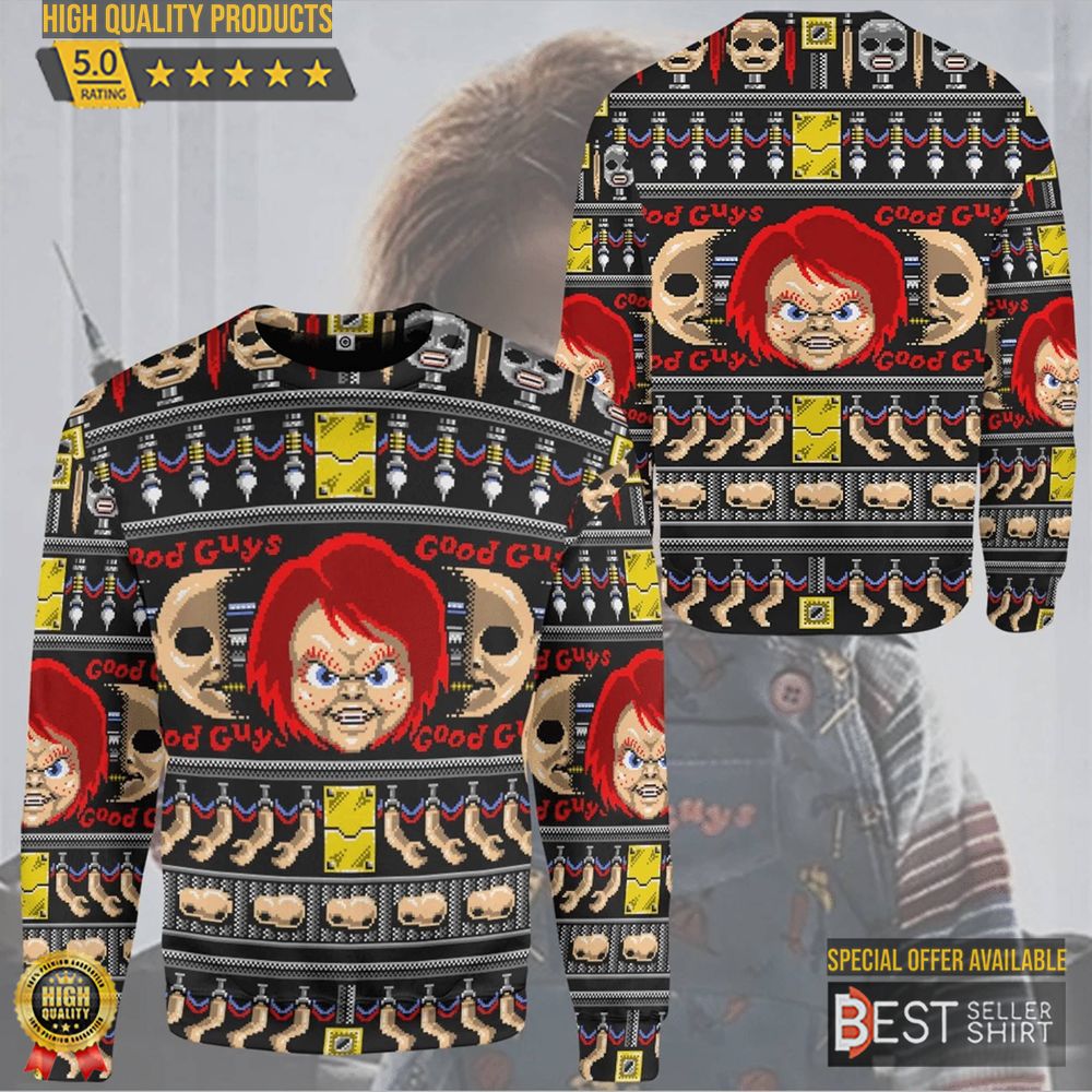 Chucky ugly christmas sweater best sale