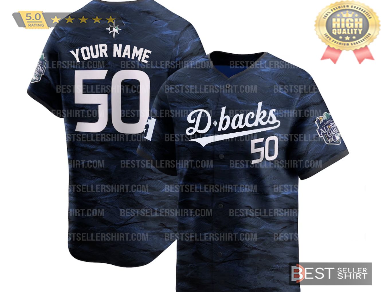 Arizona Diamondbacks Navy Baseball Jersey Personalized Name Baseball Jersey Custom Baseball Jersey Outfit Best Seller Shirts Design In Usa